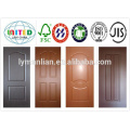 Piel de puerta hdf de imprimación blanca de buena calidad / Piel de chapa de madera / Piel de puerta de melamina